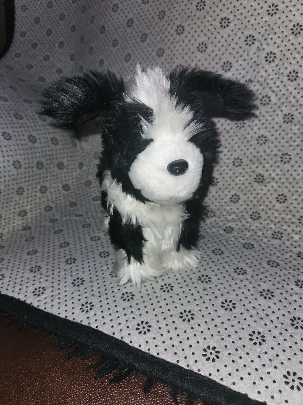 American Girl Doll Pet Rembrandt Border Collie Shaggy Plush Dog Saige